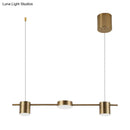 Modern black & gold island light fixture kitchen ceiling light
