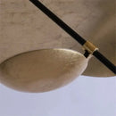 Modern black & gold leaf pendant light – living room decor