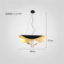 Modern black & gold leaf pendant light – living room decor