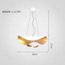 Modern black & gold leaf pendant light – living room decor