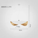 Modern black & gold leaf pendant light – living room decor