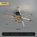 Modern black & gold led ceiling chandelier living room light