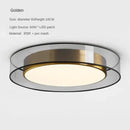 Modern black & gold led ceiling light for living room