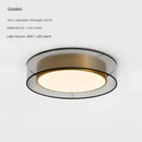 Modern black & gold led ceiling light for living room