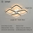 Modern black & gold led chandelier ceiling light for living room