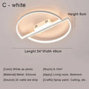Modern black & gold led chandelier ceiling light for living room