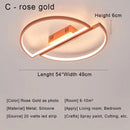Modern black & gold led chandelier ceiling light for living room
