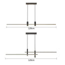 Modern black & gold led chandelier dining room pendant light