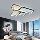 DecorBites™ Black+Gold Modern LED Chandelier for Living Room Dimmable Nordic Minimalism Lighting