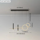 DecorBites™ Minimalist Metal Dinner Suspension Lamp with LED Island Pendant and Spotlight
