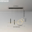 DecorBites™ Minimalist Metal Dinner Suspension Lamp with LED Island Pendant and Spotlight