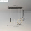 DecorBites™ Minimalist Metal Dinner Suspension Lamp with LED Island Pendant and Spotlight
