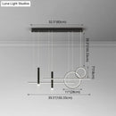 DecorBites™ Minimalist Metal Dinner Suspension Lamp with LED Island Pendant and Spotlight