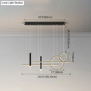 DecorBites™ Minimalist Metal Dinner Suspension Lamp with LED Island Pendant and Spotlight