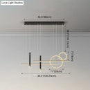 DecorBites™ Minimalist Metal Dinner Suspension Lamp with LED Island Pendant and Spotlight