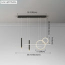 DecorBites™ Minimalist Metal Dinner Suspension Lamp with LED Island Pendant and Spotlight