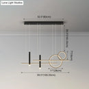DecorBites™ Minimalist Metal Dinner Suspension Lamp with LED Island Pendant and Spotlight