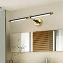 Modern black & gold led vanity wall light bathroom sconce