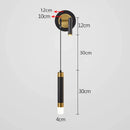 Modern black & gold led wall lamp bedroom adjustable reading light