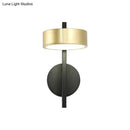 Modern black & gold led wall lamp bedroom reading light