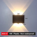 Modern black & gold led wall lamp for living room sleek geometric design