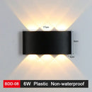 Modern black & gold led wall lamp for living room sleek geometric design