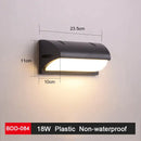 Modern black & gold led wall lamp for living room sleek geometric design