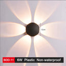 Modern black & gold led wall lamp for living room sleek geometric design