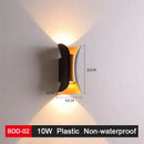 Modern black & gold led wall lamp for living room sleek geometric design
