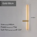 Modern black & gold led wall lamp – living room minimalist sconce