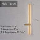 Modern black & gold led wall lamp – living room minimalist sconce