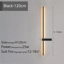 Modern black & gold led wall lamp – living room minimalist sconce