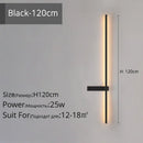 Modern black & gold led wall lamp – living room minimalist sconce
