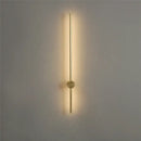 Modern black & gold led wall lamps living room minimalist sconces