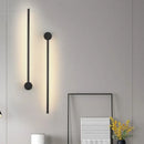 Modern black & gold led wall lamps living room minimalist sconces