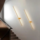 Modern black & gold led wall lamps living room minimalist sconces