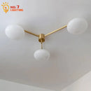 DecorBites™ Black/Gold Lustre Copper Ceiling LED Modern Light Fixture for Living Room/Kitchen/Balcony
