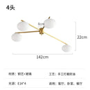 DecorBites™ Black/Gold Lustre Copper Ceiling LED Modern Light Fixture for Living Room/Kitchen/Balcony