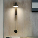 Modern black & gold metallic wall lighting – bedroom flush mount wall