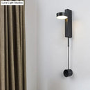 Modern black & gold metallic wall lighting – bedroom flush mount wall