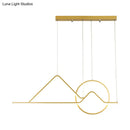 Modern black & gold mountain pendant chandelier dining room light