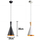 Modern black & gold musical pendant light for dining room