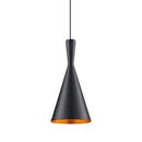 Modern black & gold musical pendant light for dining room