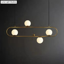 Modern black & gold opal glass chandelier – dining room light fixture
