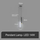 Modern black & gold oval pendant lamps bedroom minimalist lighting