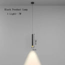 Modern black & gold oval pendant lamps bedroom minimalist lighting