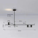 Modern black & gold pendant lights for kitchen island