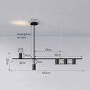 Modern black & gold pendant lights for kitchen island