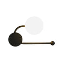 DecorBites™ Nordic Style PVC Round Wall Sconce Light - Black/Gold Wall Mounted Lamp