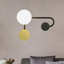 DecorBites™ Nordic Style PVC Round Wall Sconce Light - Black/Gold Wall Mounted Lamp